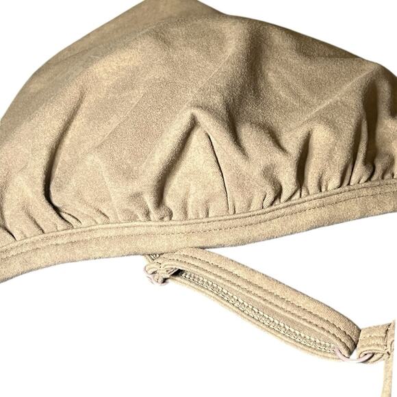 NWT Good American Shine Perfect Fit Brown Padded Triangle‎ Bikini Top Size 7 4X - Picture 6 of 6